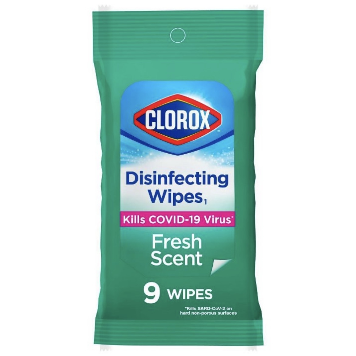 抗疫小幫手🖐🏻Clorox - 消毒濕紙巾 9片裝 便攜款