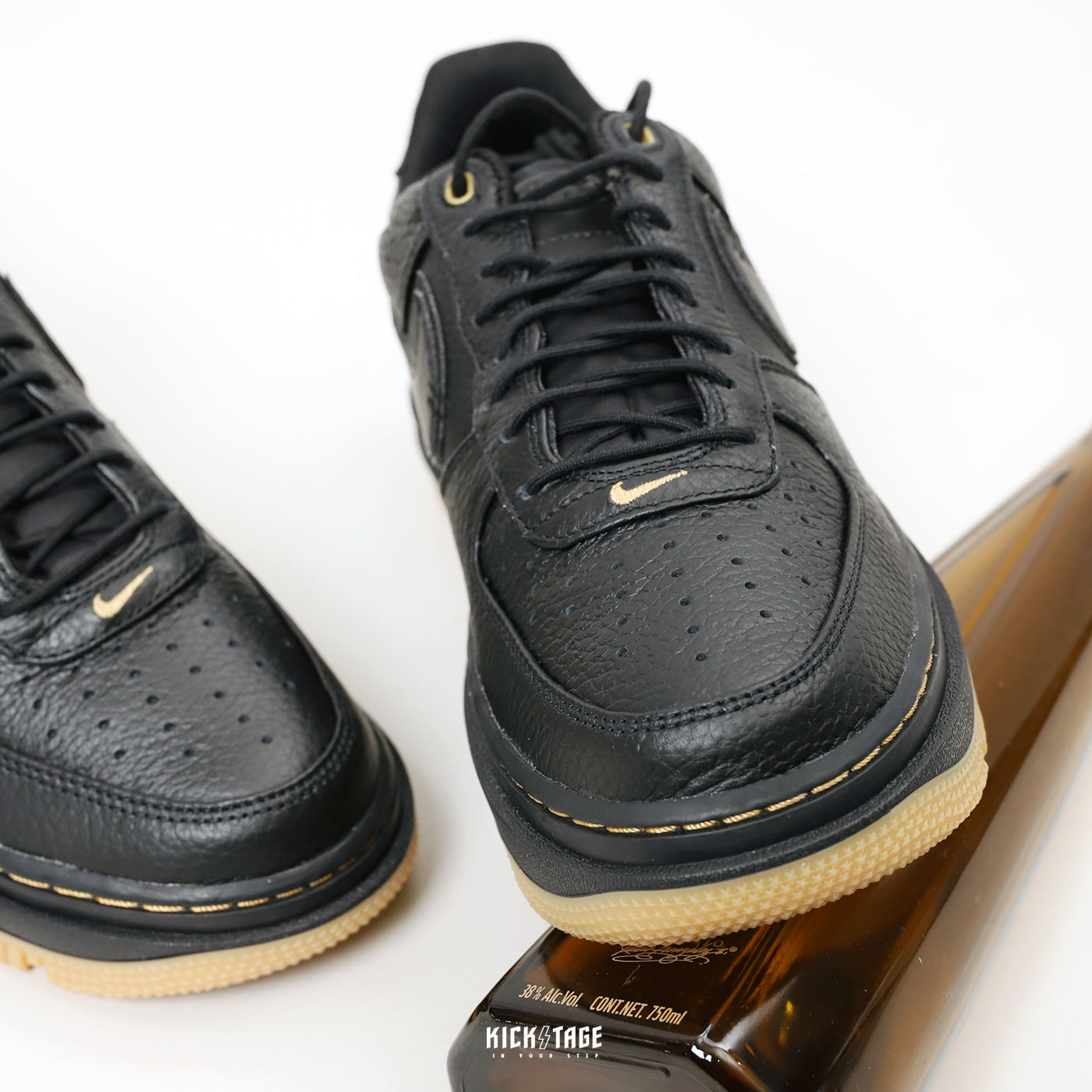 NIKE AIR FORCE 1 LUXE 靴子黑棕膠底戶外復古AF1休閒鞋DB4109-001