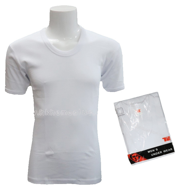 3件裝 TE牌: 男裝厚身大圓領短袖衫 (S-XL碼)