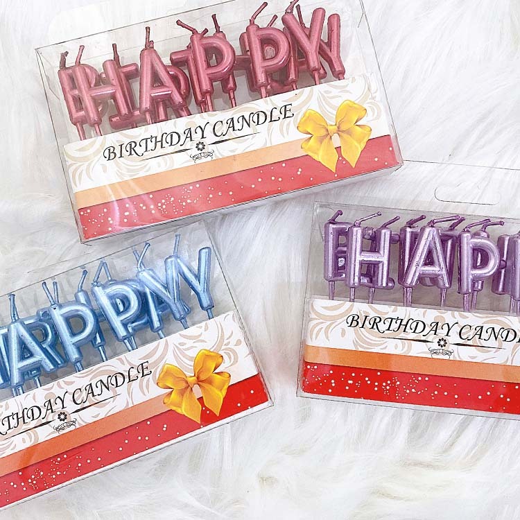 蠟燭系列丨生日字母蠟燭-2色