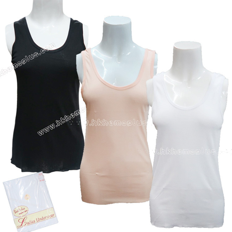 3件裝 天然派: 女裝光身背心 (F / XL 碼)