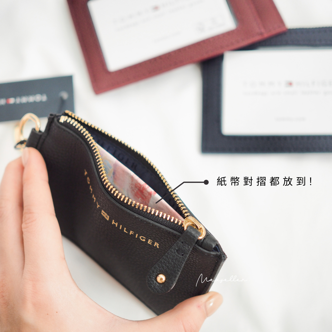 現貨｜3 色｜Tommy Hilfiger 拉鏈鎖扣卡套｜Tommy Hilfiger Cardholder