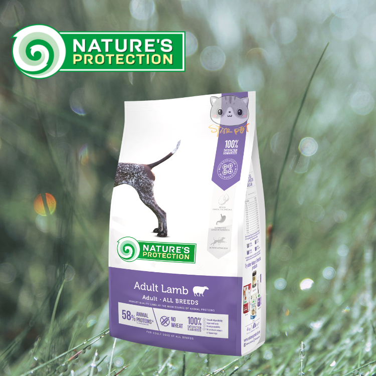 Nature's Protection Dog Dry Feed - Adult Lamb 4kg