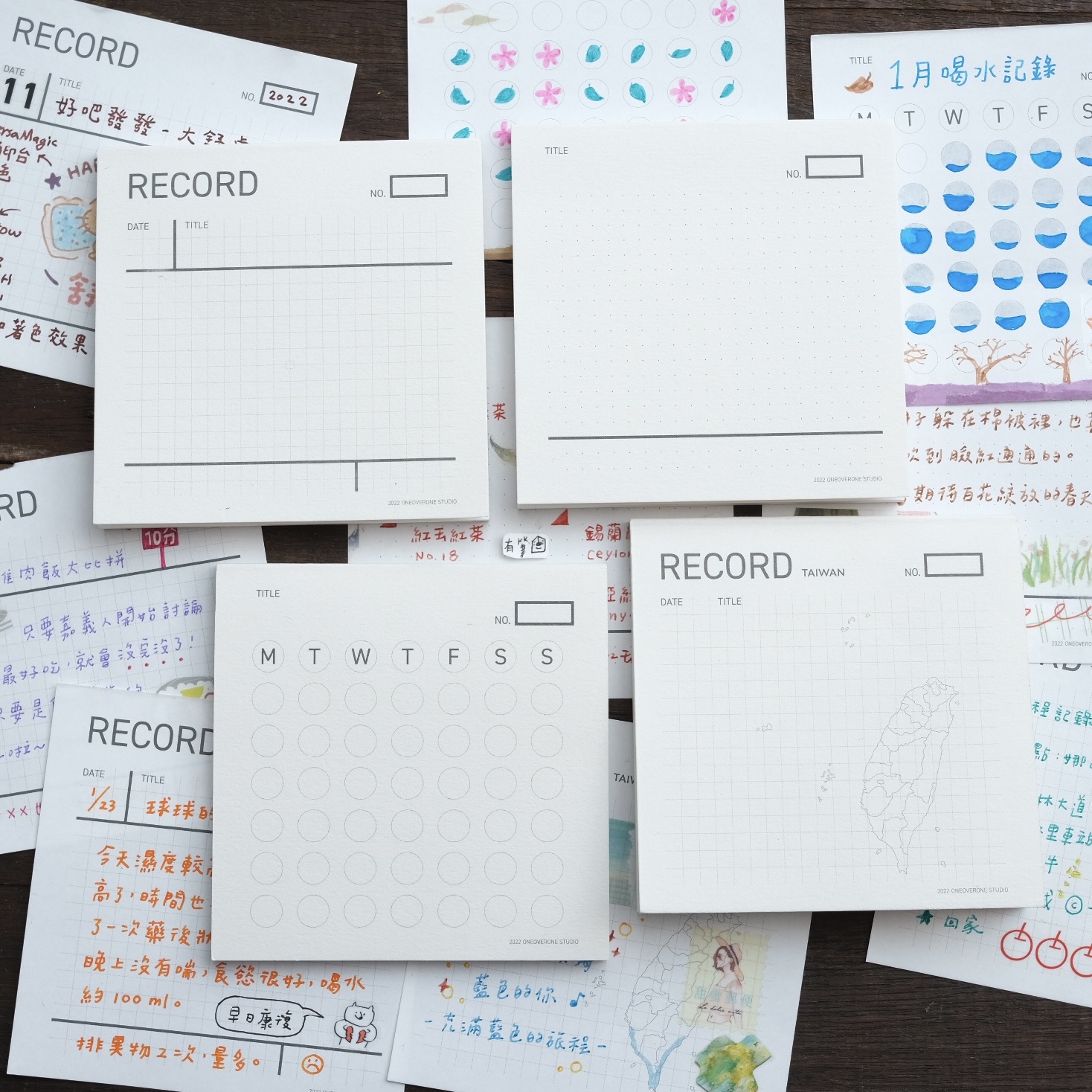 手帳擴充用/紀錄式便條本｜一分之一工作室 臺灣