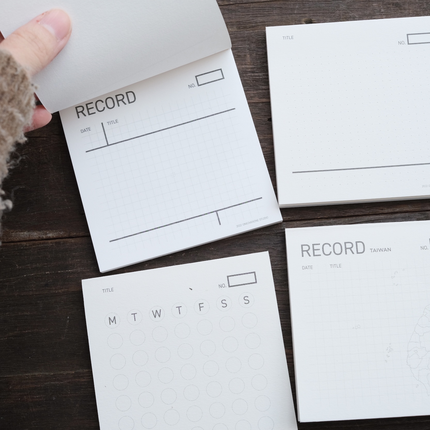 手帳擴充用/紀錄式便條本｜一分之一工作室 臺灣