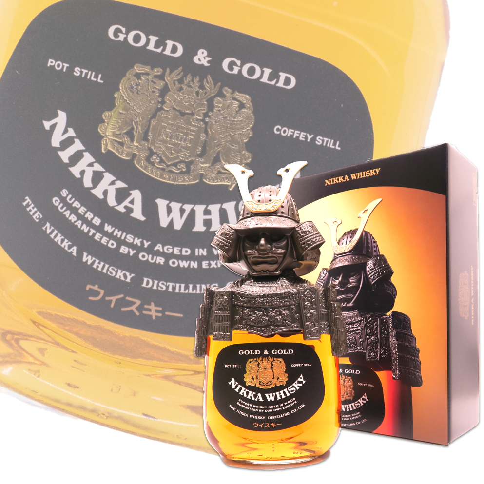 NIKKA WHISKY GOLD & GOLD 武士デザイン Nikka Samurai Gold & Gold Blended Whisky – De Wine Spot