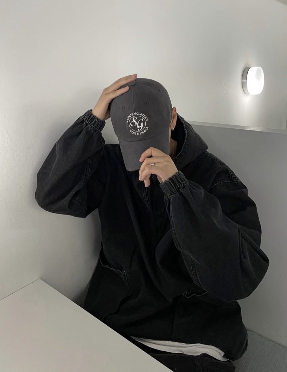 韓國 SG 英文 質感 老帽 帽子