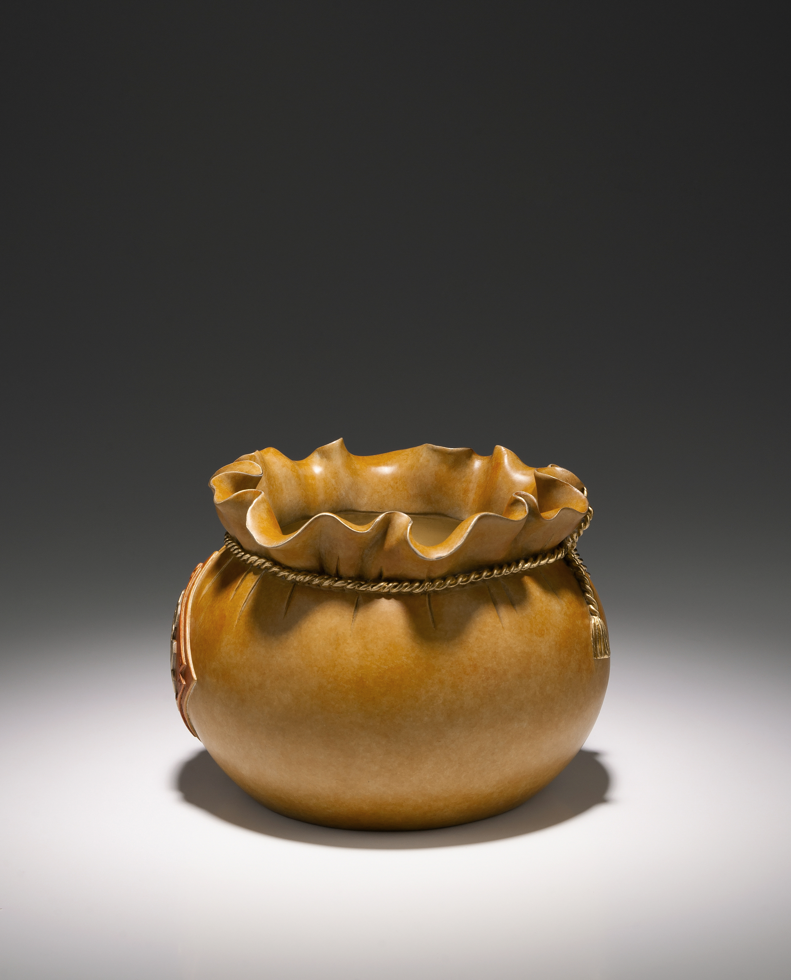 財富滿袋(聚寶盆)｜銅作工藝品