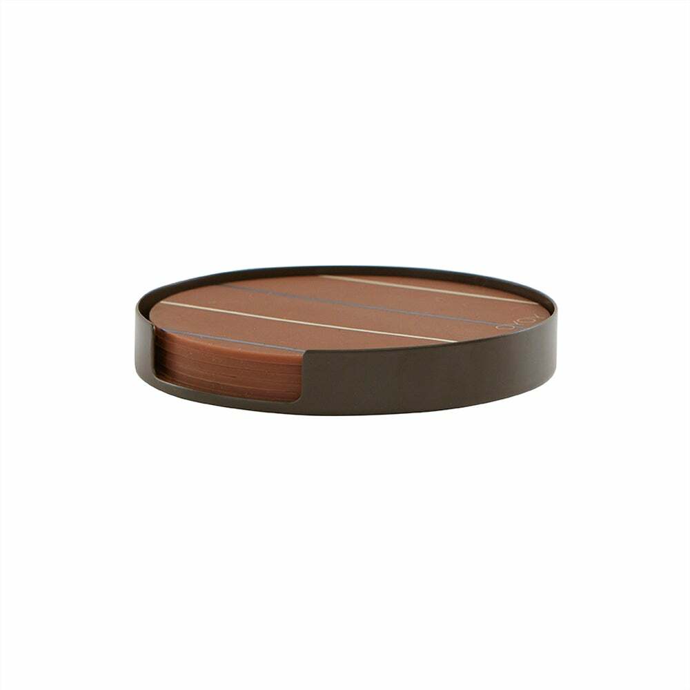 OYOY Oka 杯墊 / 摩卡棕