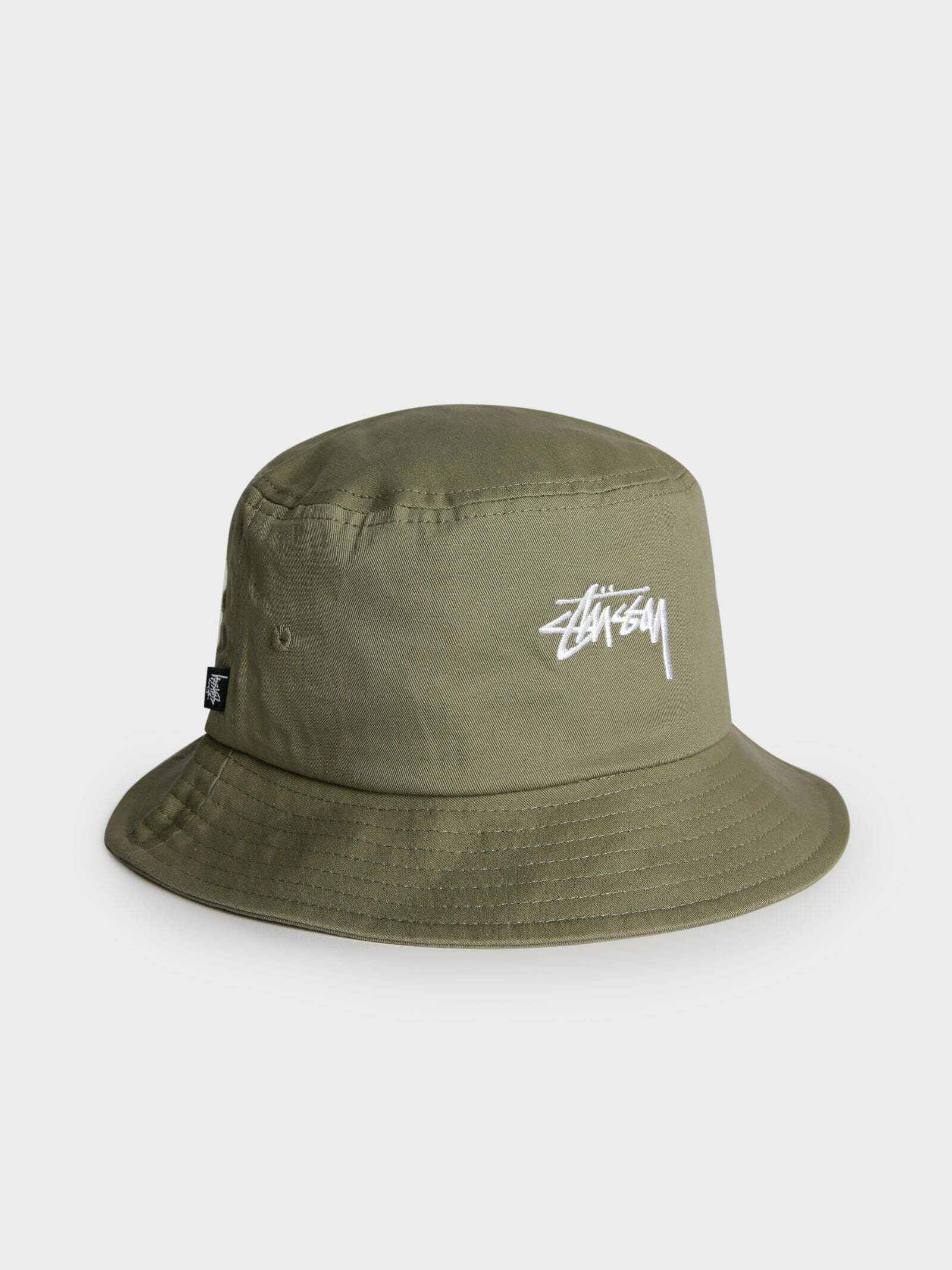 STUSSY 漁夫帽  Stock Bucket Hat in Safari Green