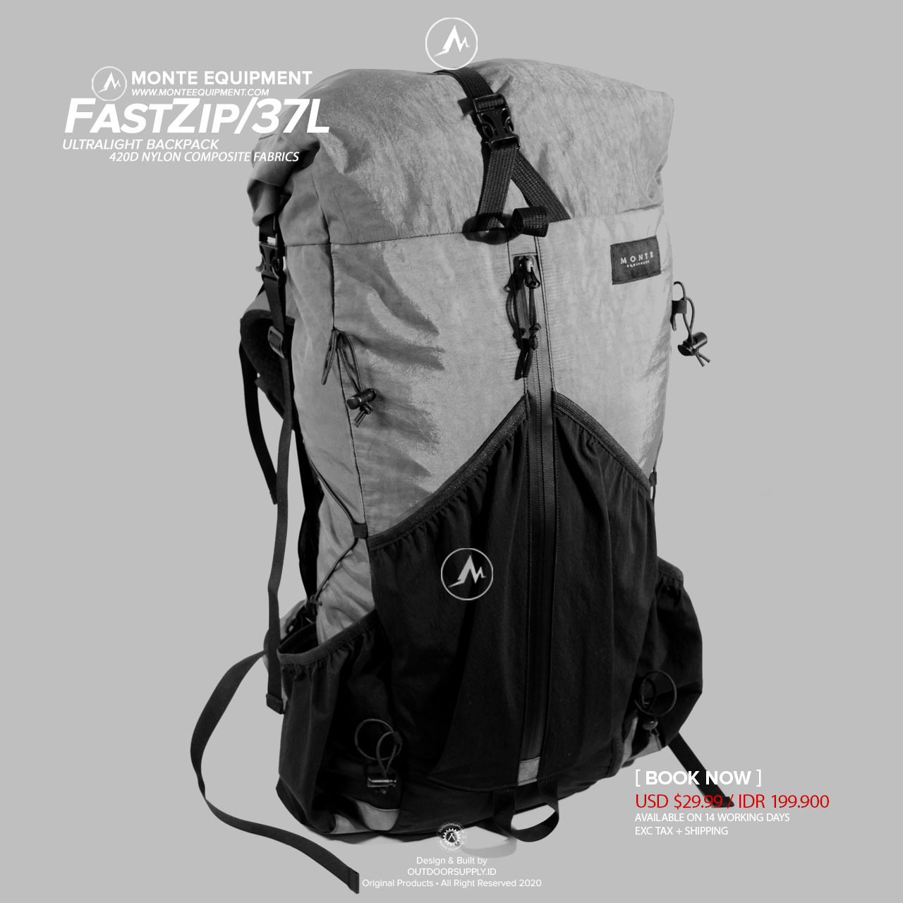 Monte Equipment Fastzip 37L 超輕量背包