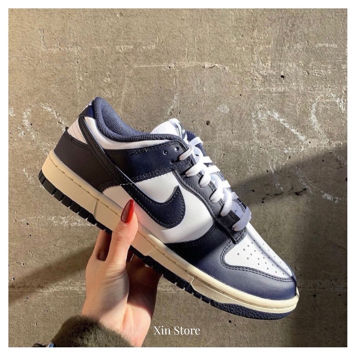 【現貨】Nike Dunk Low Vintage Navy 復古 奶油底 海軍藍