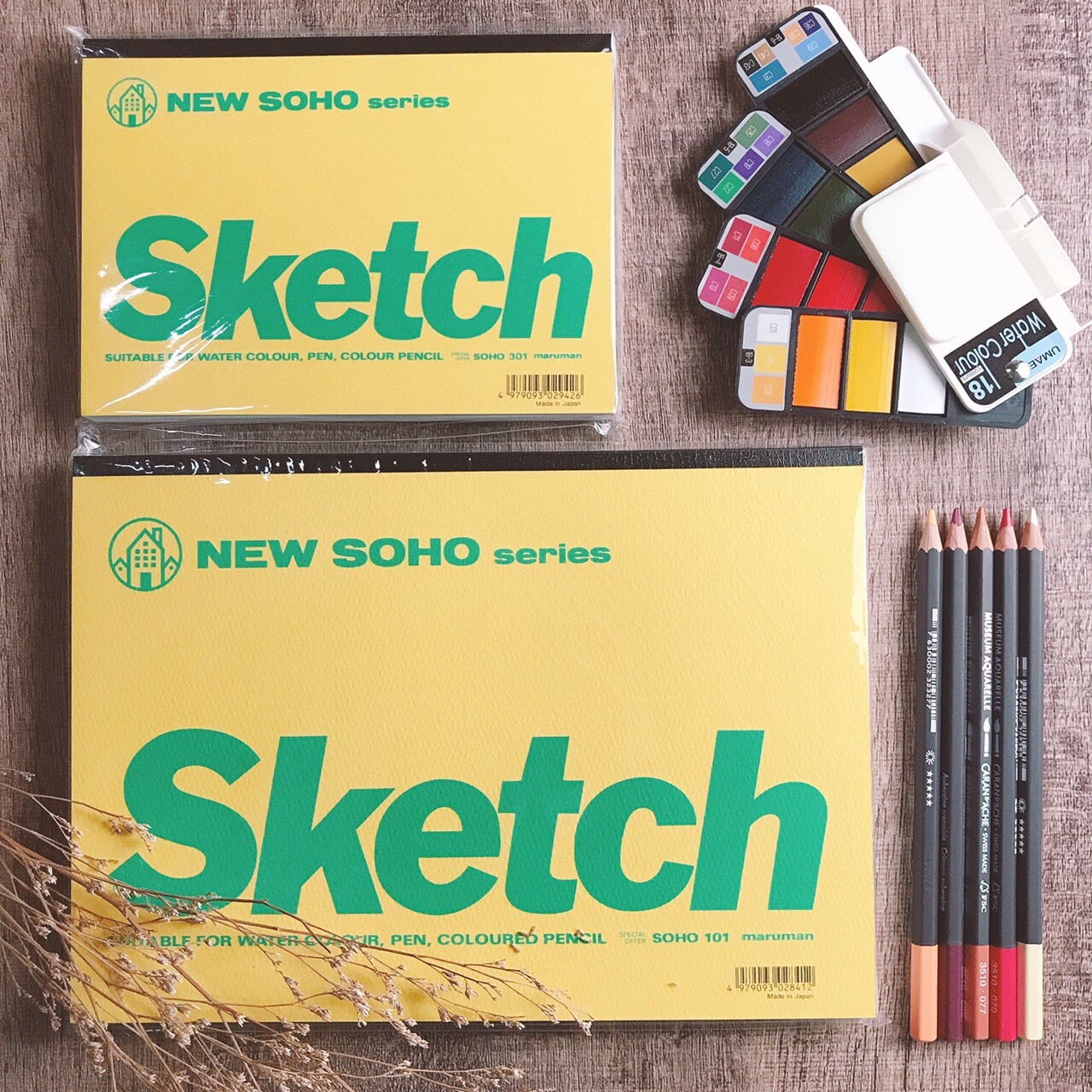 maruman｜SKETCH繪圖本SOHO系列(101/301) 水彩本
