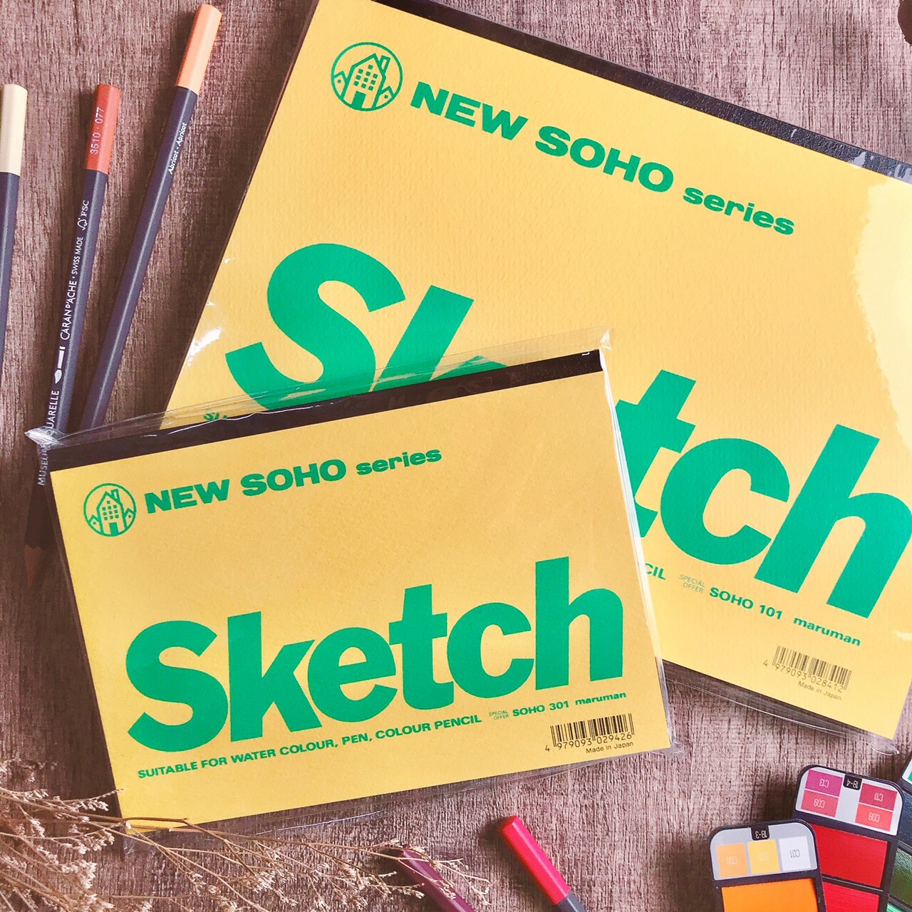 maruman｜SKETCH繪圖本SOHO系列(101/301) 水彩本