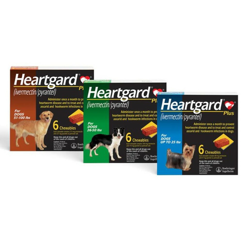 HEARTGARD DEWORM & HEART WORM 6 CHEWABLE
