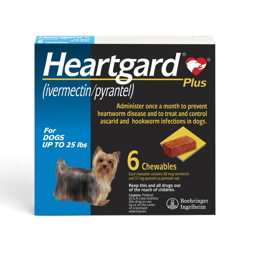 HEARTGARD DEWORM & HEART WORM 6 CHEWABLE