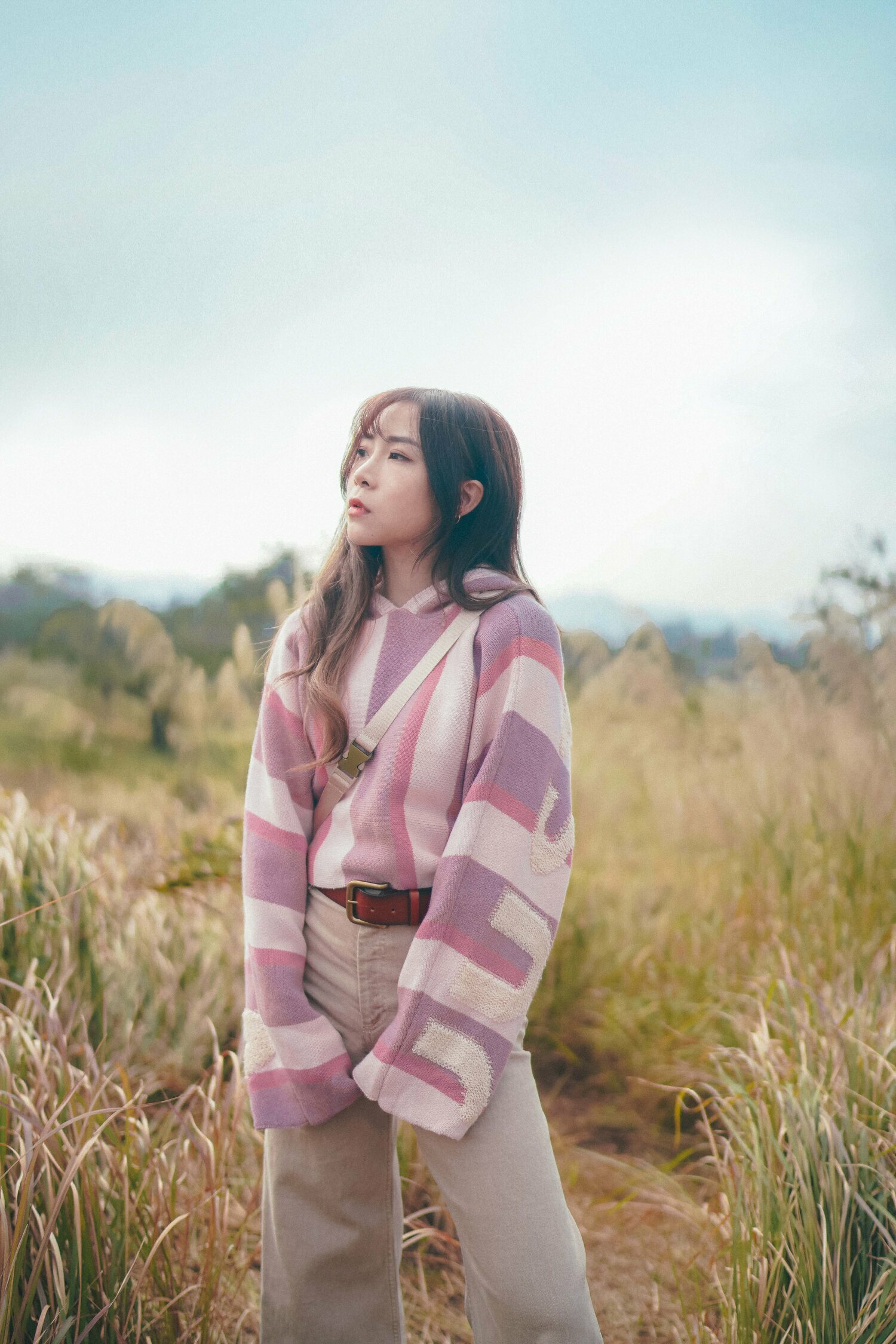 【Just Africa】MAMBO款 短版連帽衛衣 - 紫/粉紅色