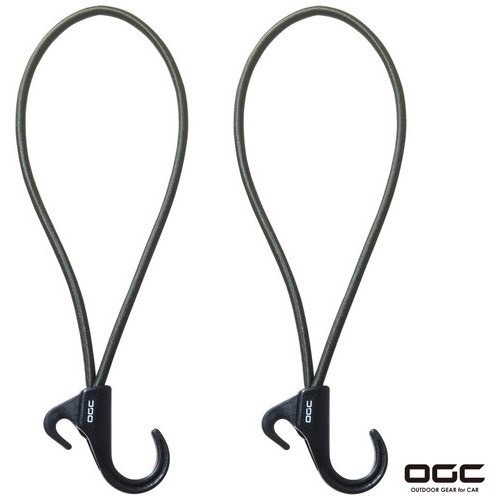 日本 OGC - 8609 彈力束繩掛鈎 2入 多功能束繩 露營 休閒 野營 戶外