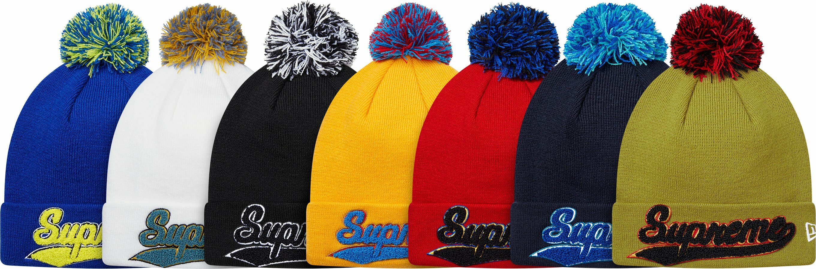 2016AW Supreme NEW ERA CHENILLE SCRIPT BEANIE