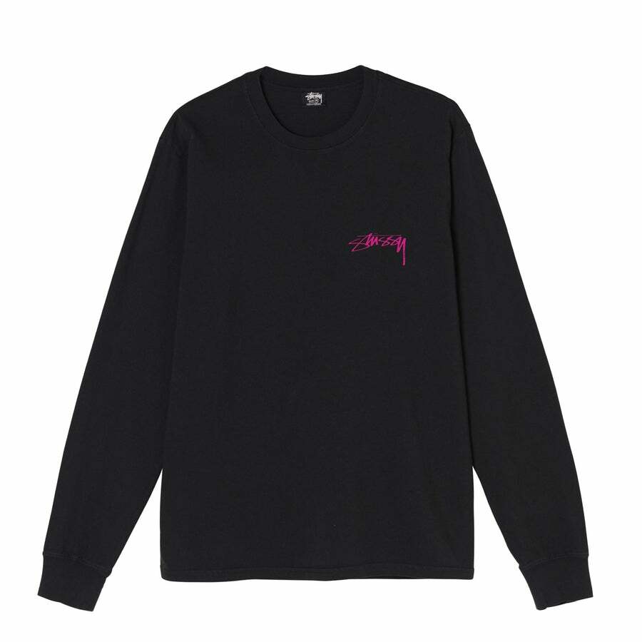 [Instock] STÜSSY HO21 Sphinx Pig Dyed LS Tee Black