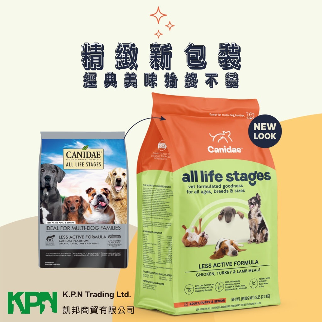 Canidae 老年及體重控制犬糧30lbs Canidae 老年及體重控制犬糧30lbs