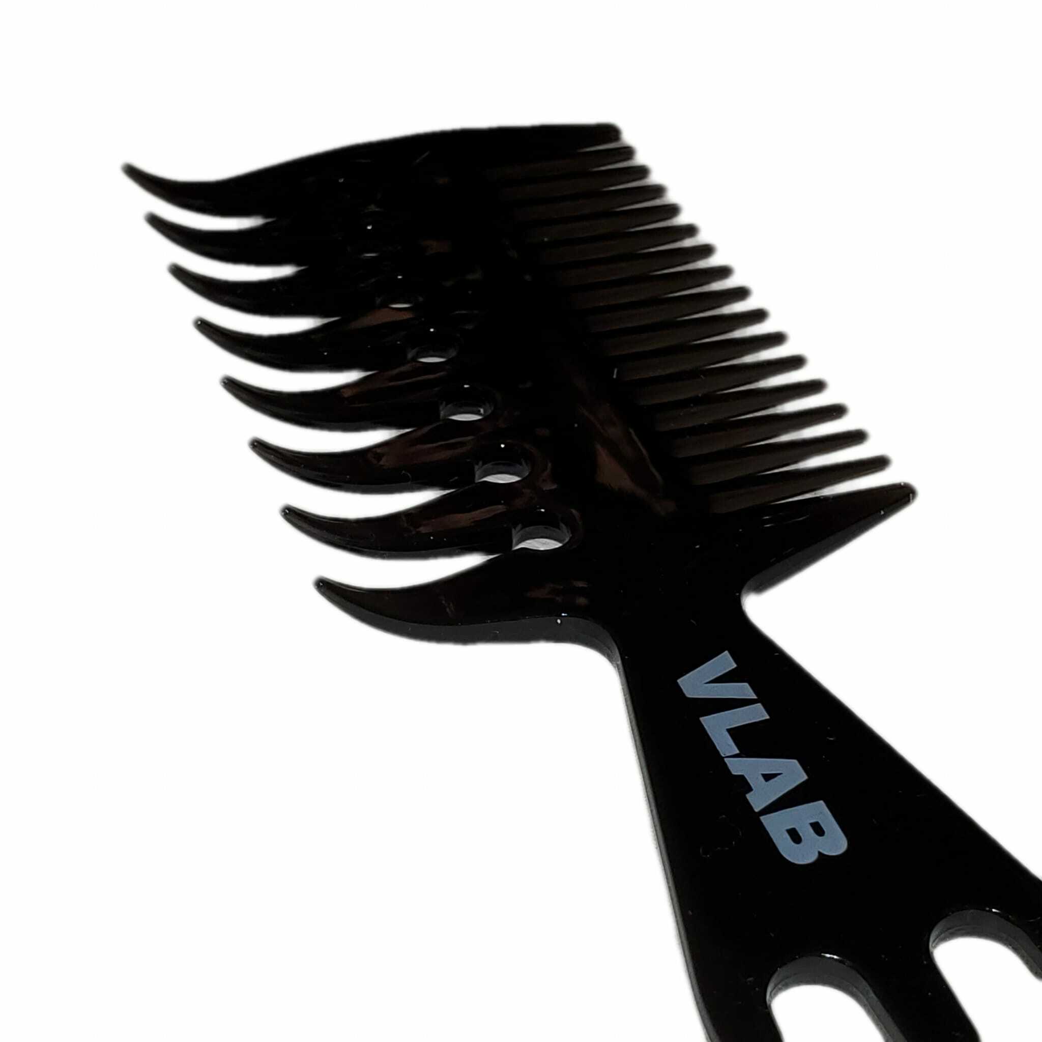 V LAB Barber Comb - Wide Teeth Styling Comb & Afro Tail