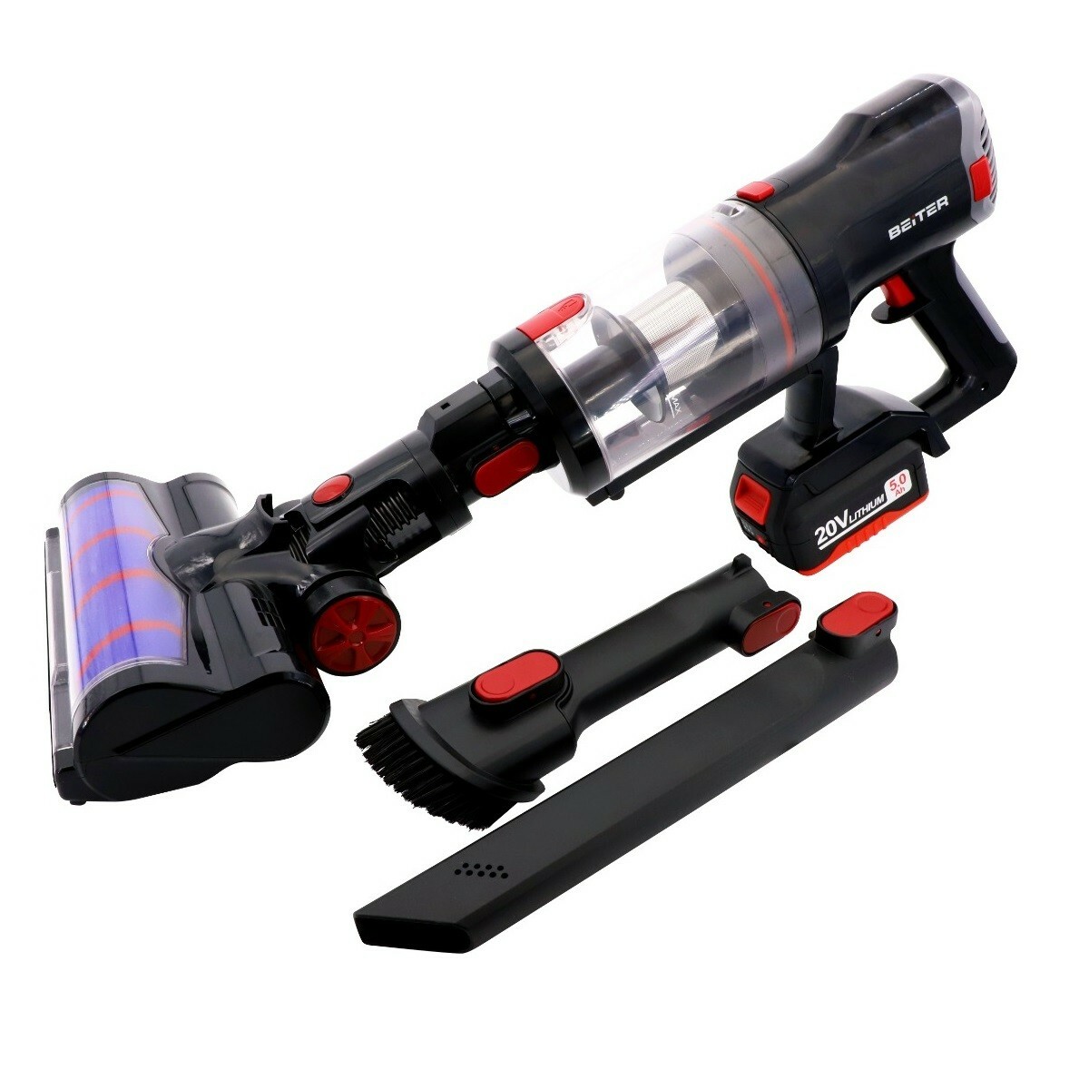 美國 BEITER 無線吸塵機 BVS08 無碳刷摩打 可換電池 家用吸塵機