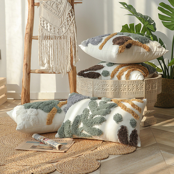 波西米亞植絨抱枕套