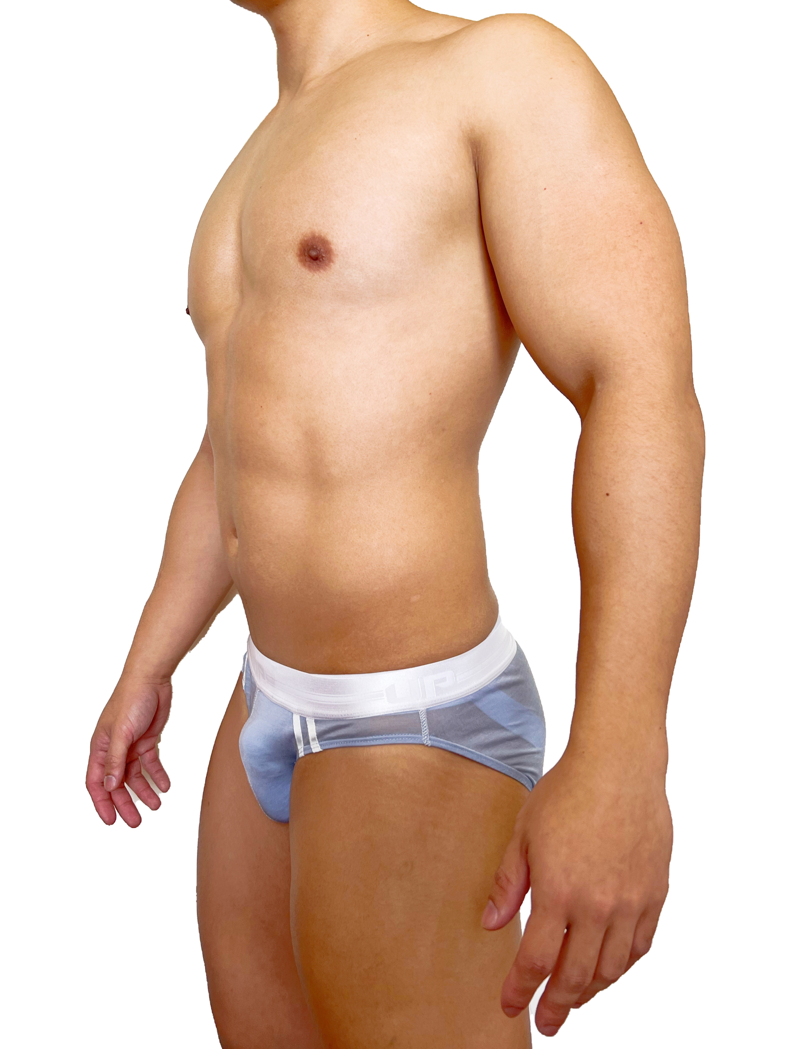 Premium 07 超薄三角內褲 雲灰藍