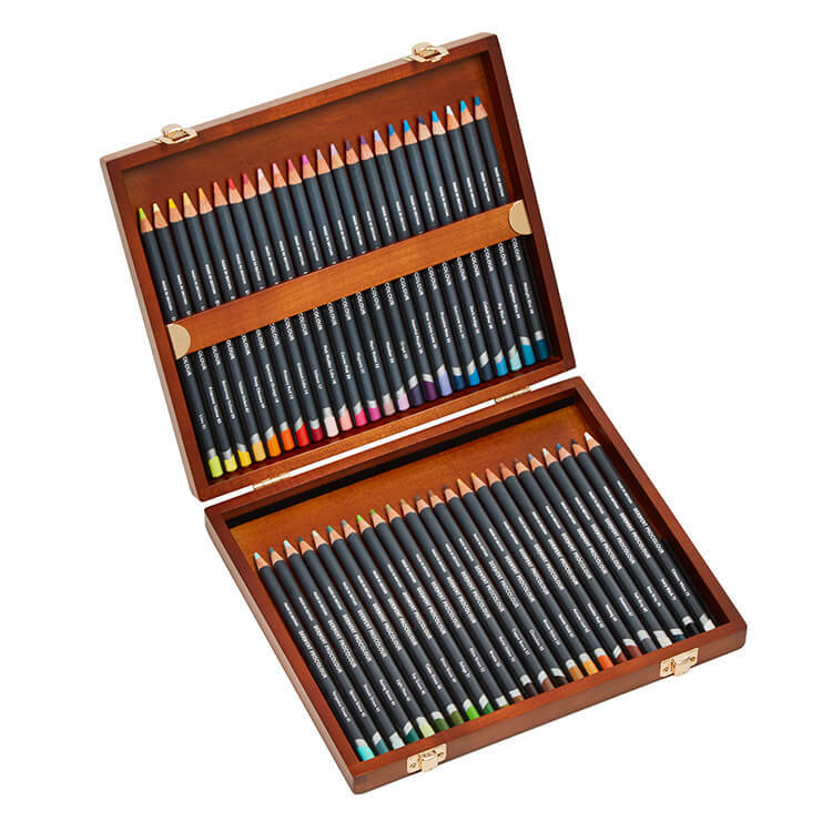 【DERWENT 德爾文】 PROCOLOUR油性色鉛48色-木盒裝 DW2302523