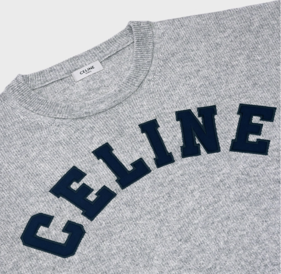 Celine athletic cashmere wool boxy sweater