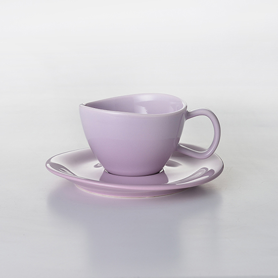 花系列花茶杯盤組-紫色 (杯Φ 90 x H 60 mm) 160ml