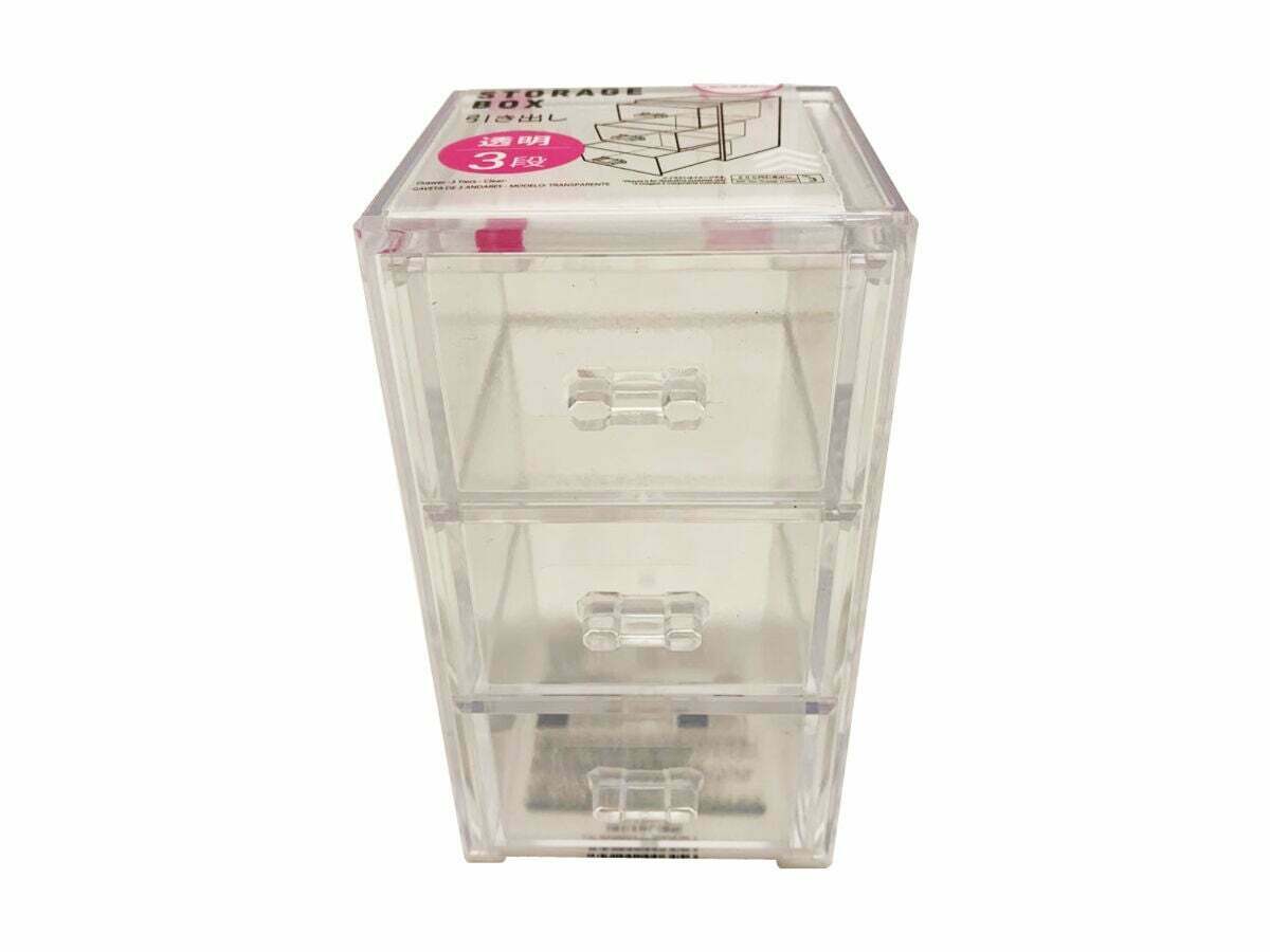 3層抽屜收納盒/8x14.5x8.5cm