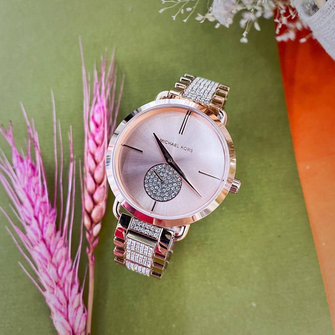 【MICHAEL KORS】晶鑽小秒針女錶 MK4598  36mm 現代鐘錶