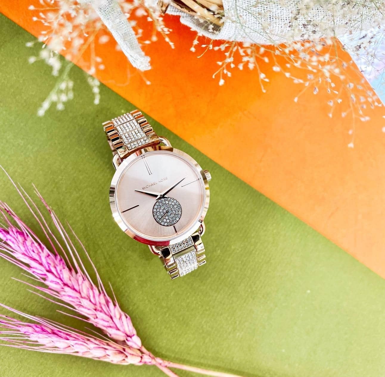 【MICHAEL KORS】晶鑽小秒針女錶 MK4598  36mm 現代鐘錶