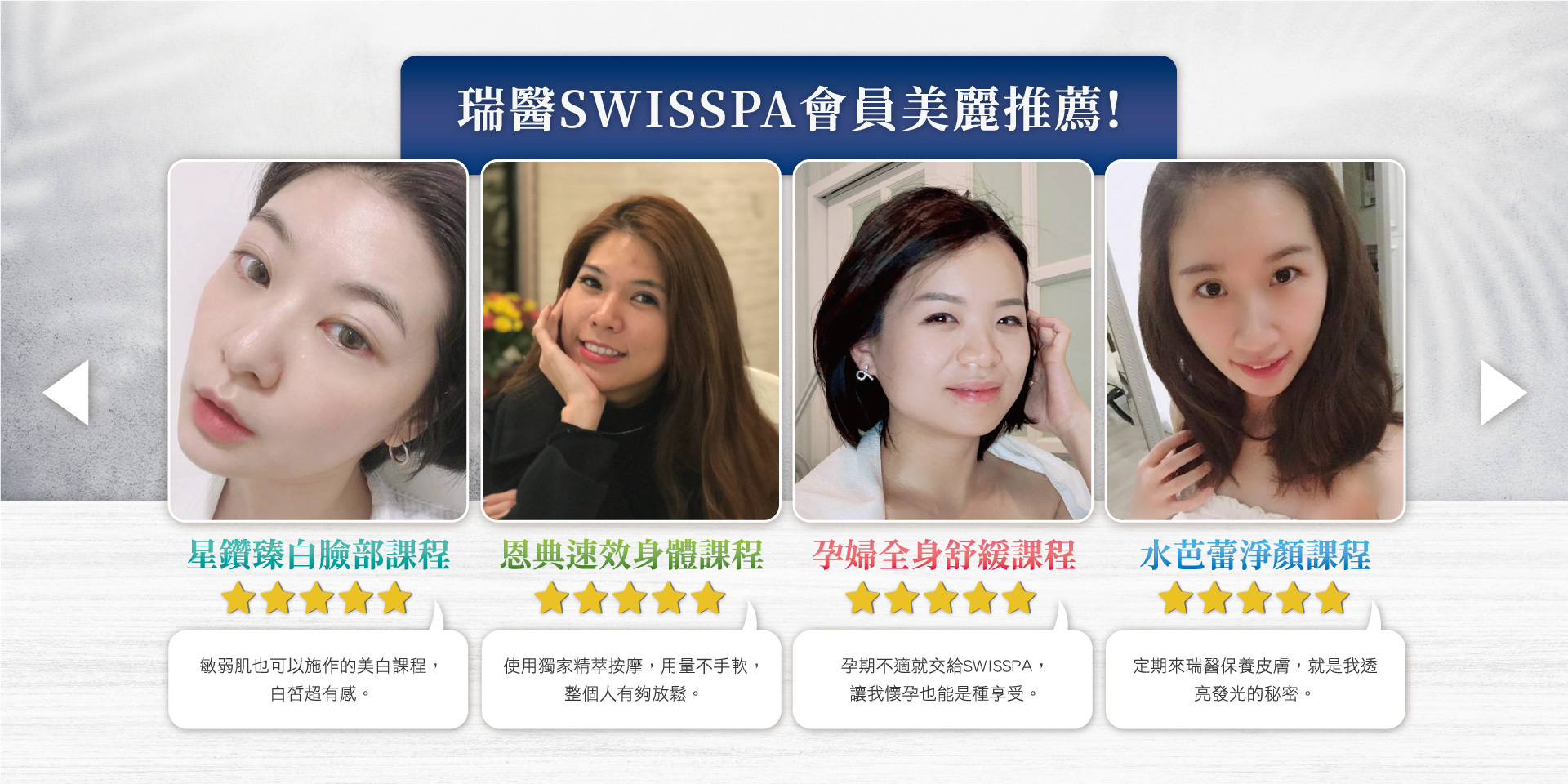 瑞醫會員推薦保養課程