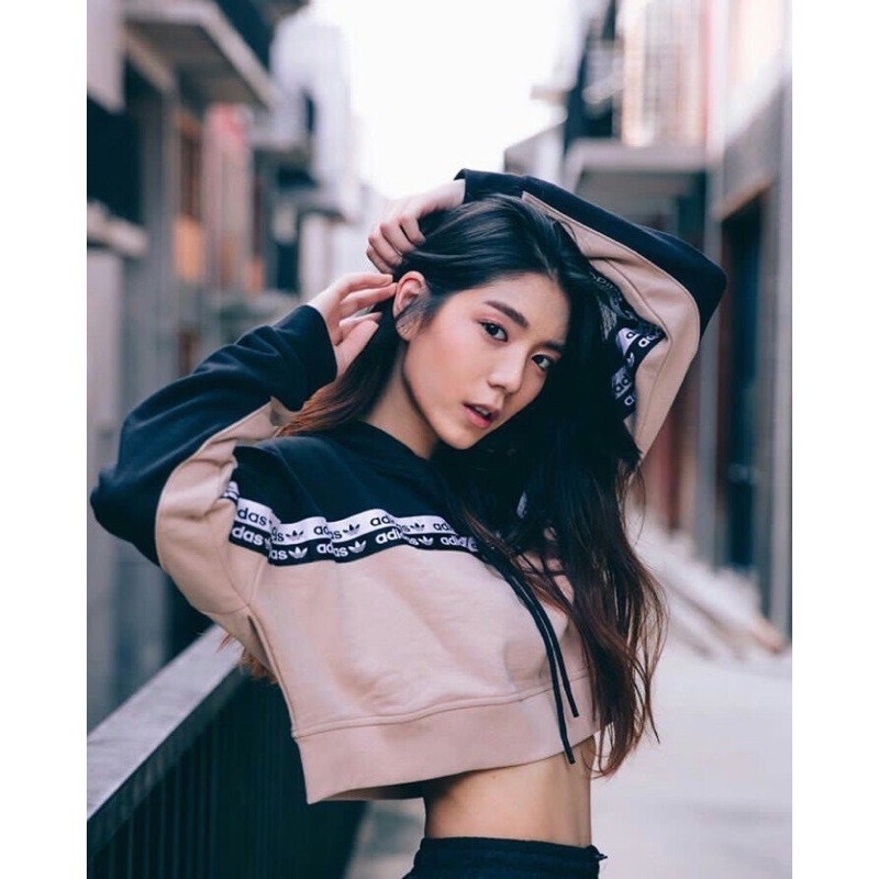 [Pre-order] Adidas Originals Cropped Oat Milk Hoodie / EC0766