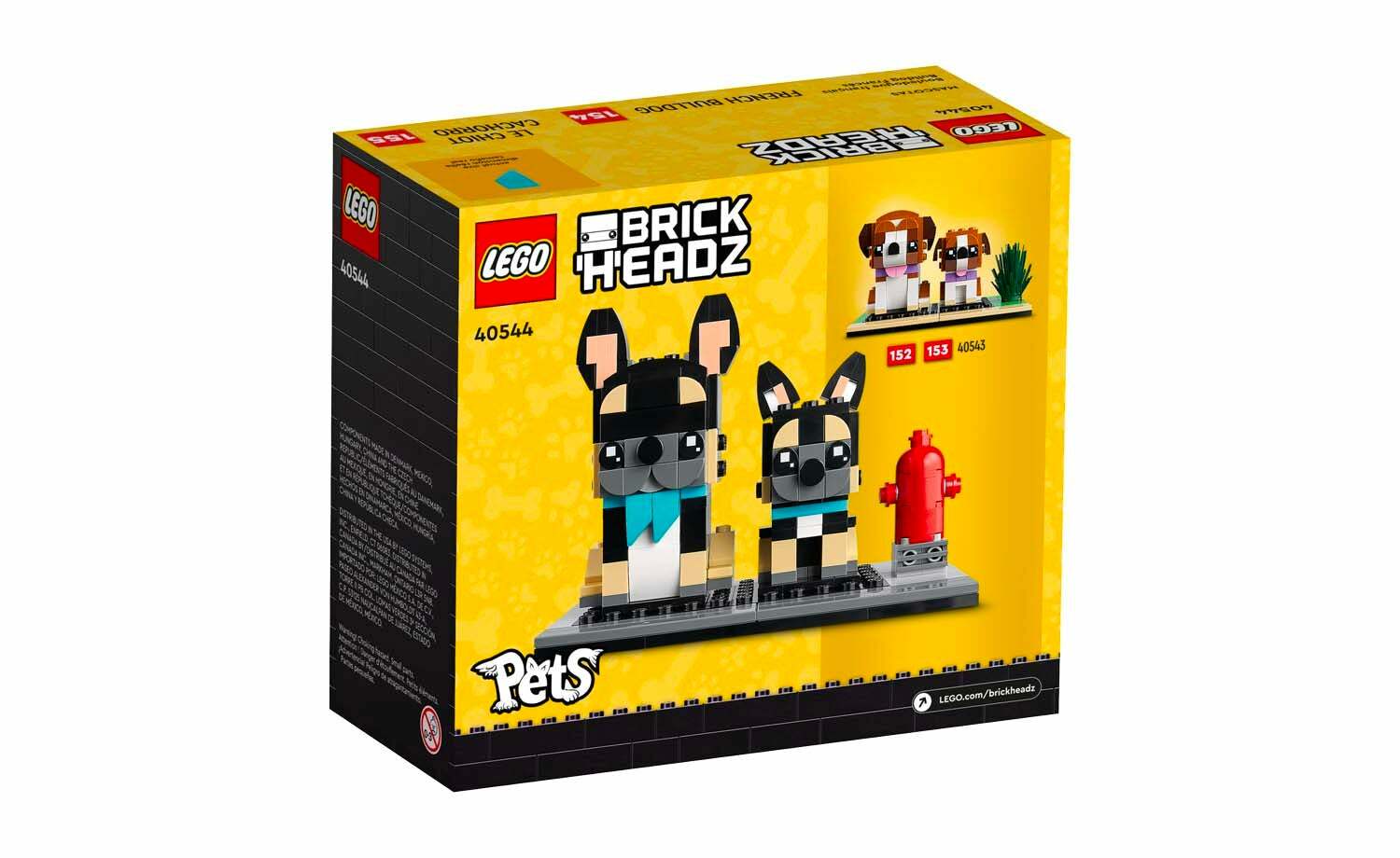 [飛米樂高積木磚賣店] LEGO 40544 BrickHeadz 法國鬥牛犬