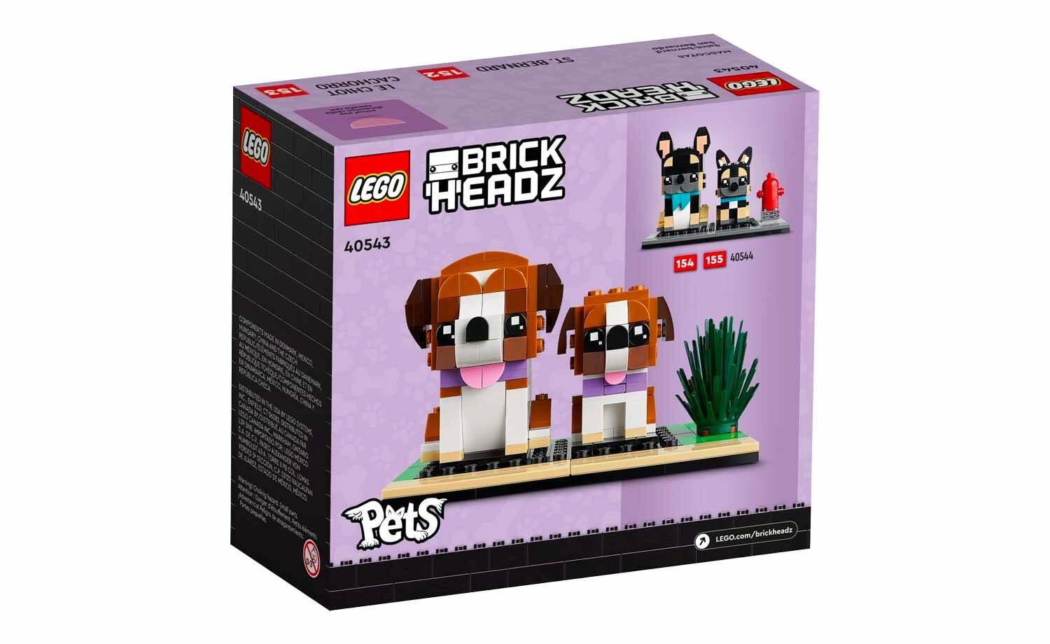 [飛米樂高積木磚賣店] LEGO 40543 BrickHeadz 聖伯納犬