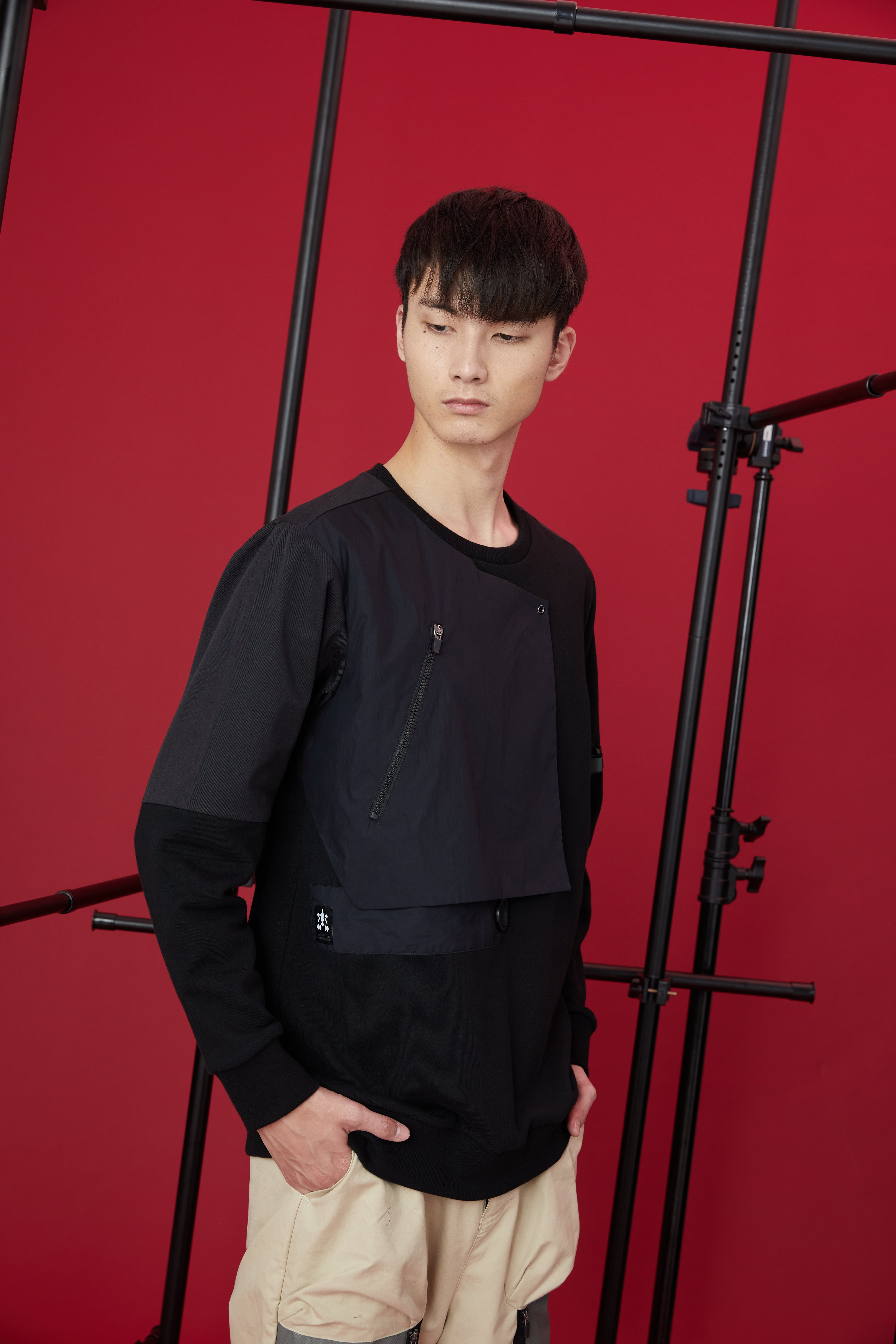 異次元彈性上衣 - 黑