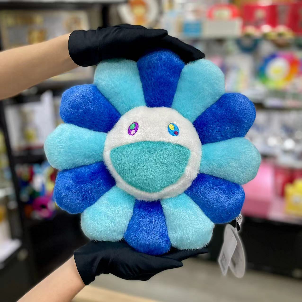 30cm / 60cm Takashi Murakami Flower cushion (Turquoise Blue)