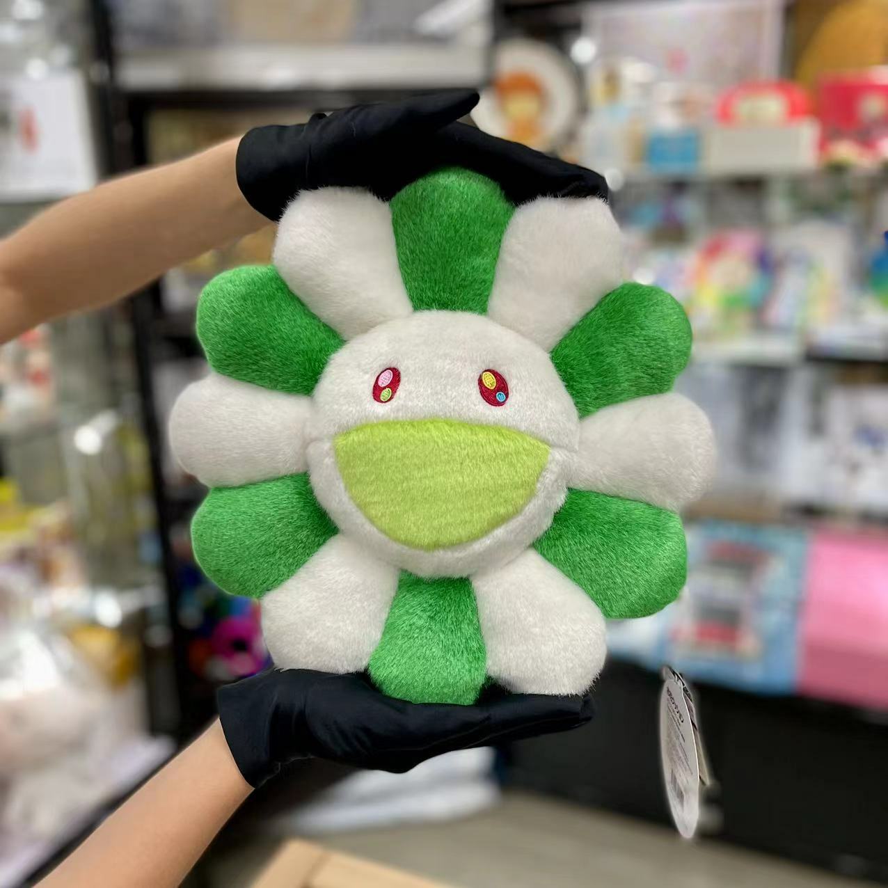 30cm / 60cm Flower cushion (Green & White)