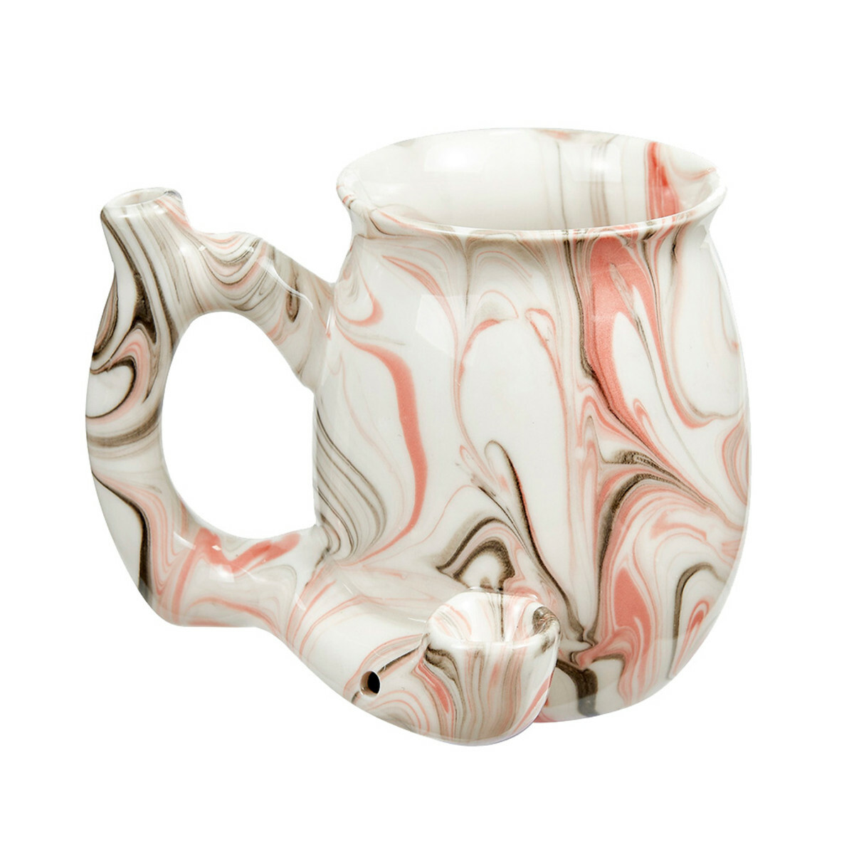 ROAST AND TOAST PREMIUM MARBLED CERAMIC PIPE MUG 11OZ