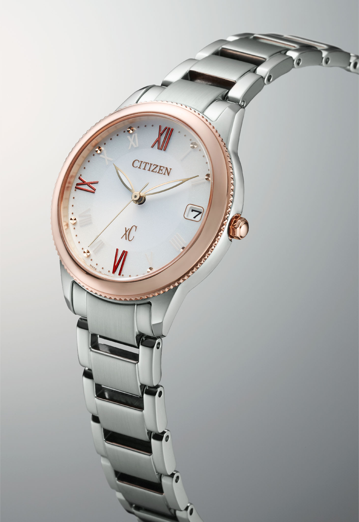 萬年鐘錶 - Citizen 星辰錶  XC   亞洲限定款清新優雅光動能女錶 EO1234-51A  錶徑32MM