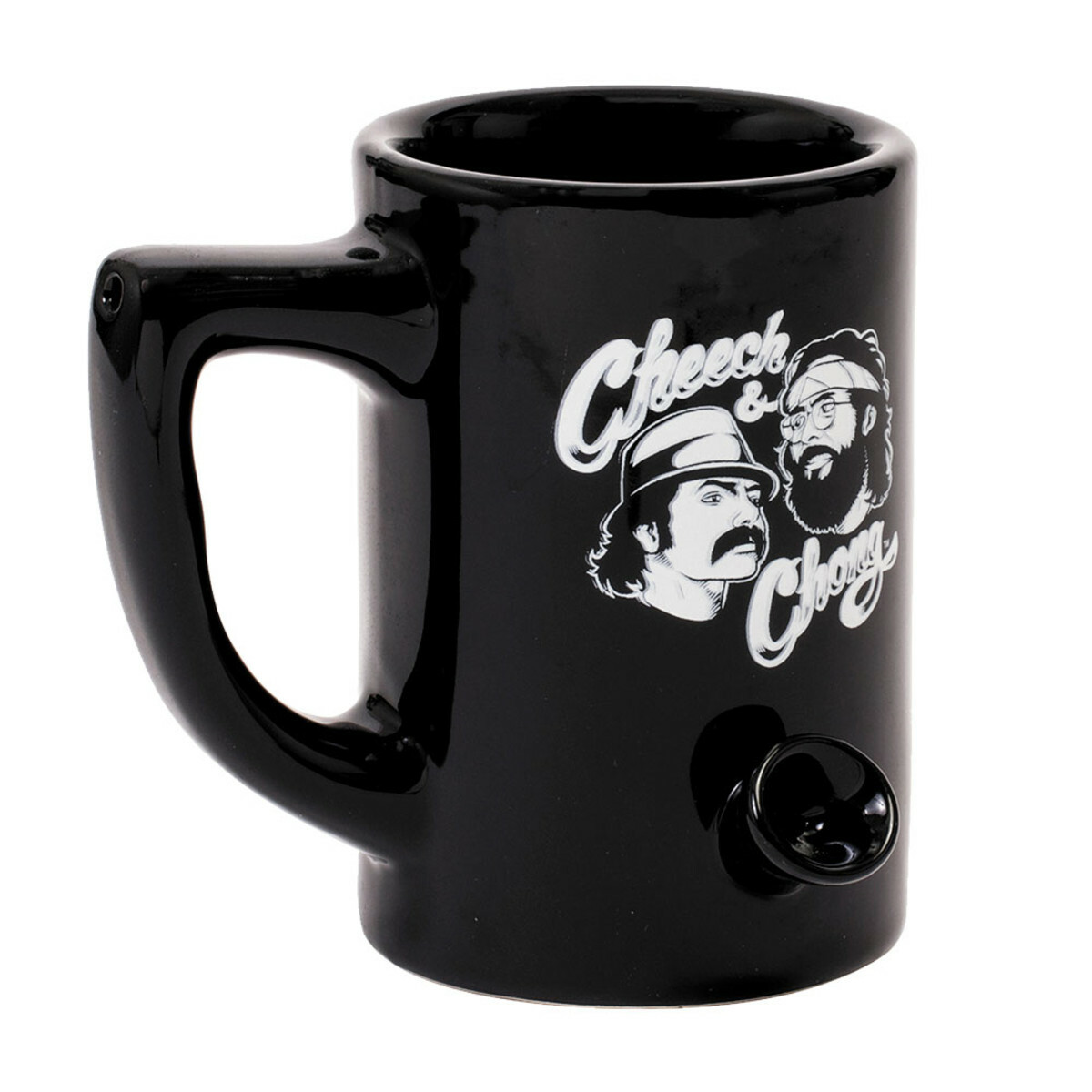 CHEECH & CHONG WAKE & BAKE CERAMIC MUG PIPE 10OZ