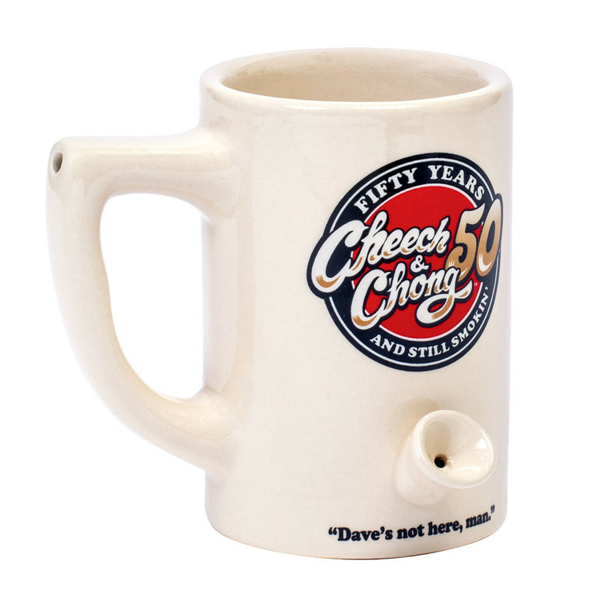 CHEECH & CHONG WAKE & BAKE CERAMIC MUG PIPE 10OZ