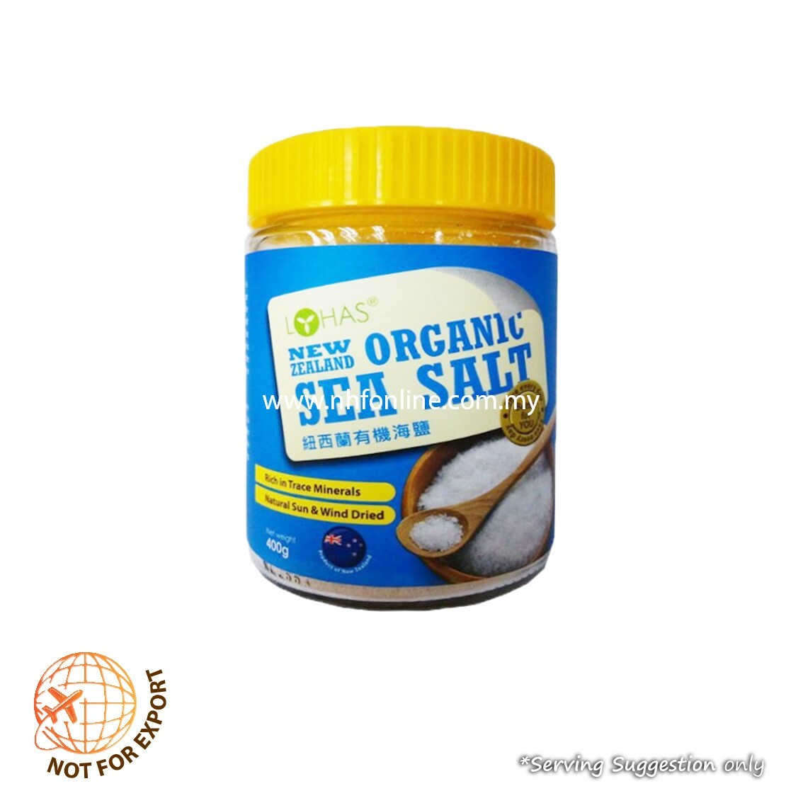 LOHAS New Zealand Organic Ocean Sea Salt (CAN) 400g