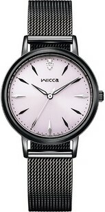 萬年鐘錶 - Citizen - Wicca   全黑米蘭錶帶太陽能女錶  KP5-140-91  錶徑30.2MM