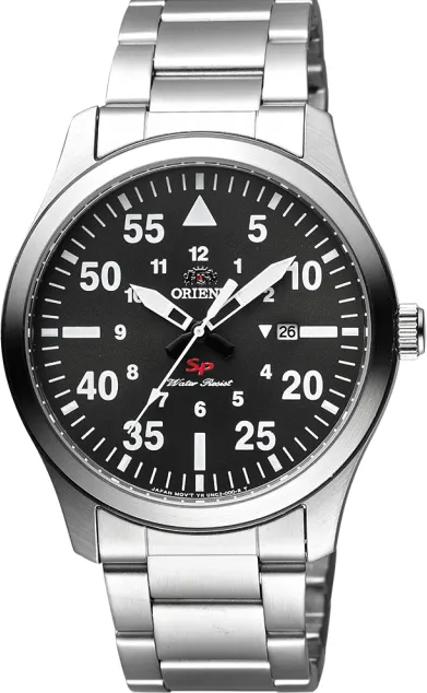 萬年鐘錶 - 東方錶  ORIENT  SP 經典系列  黑面飛行錶男錶   FUNG2001B  錶徑 : 42mm