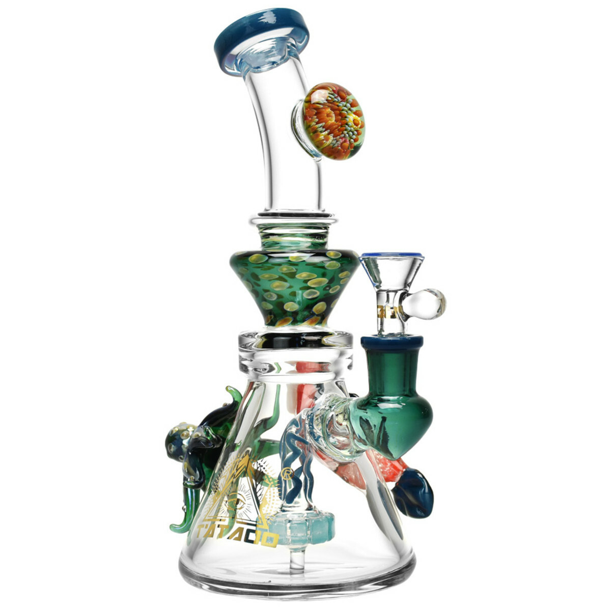 TATAOO GLASS OCEAN LIFE WATER PIPE